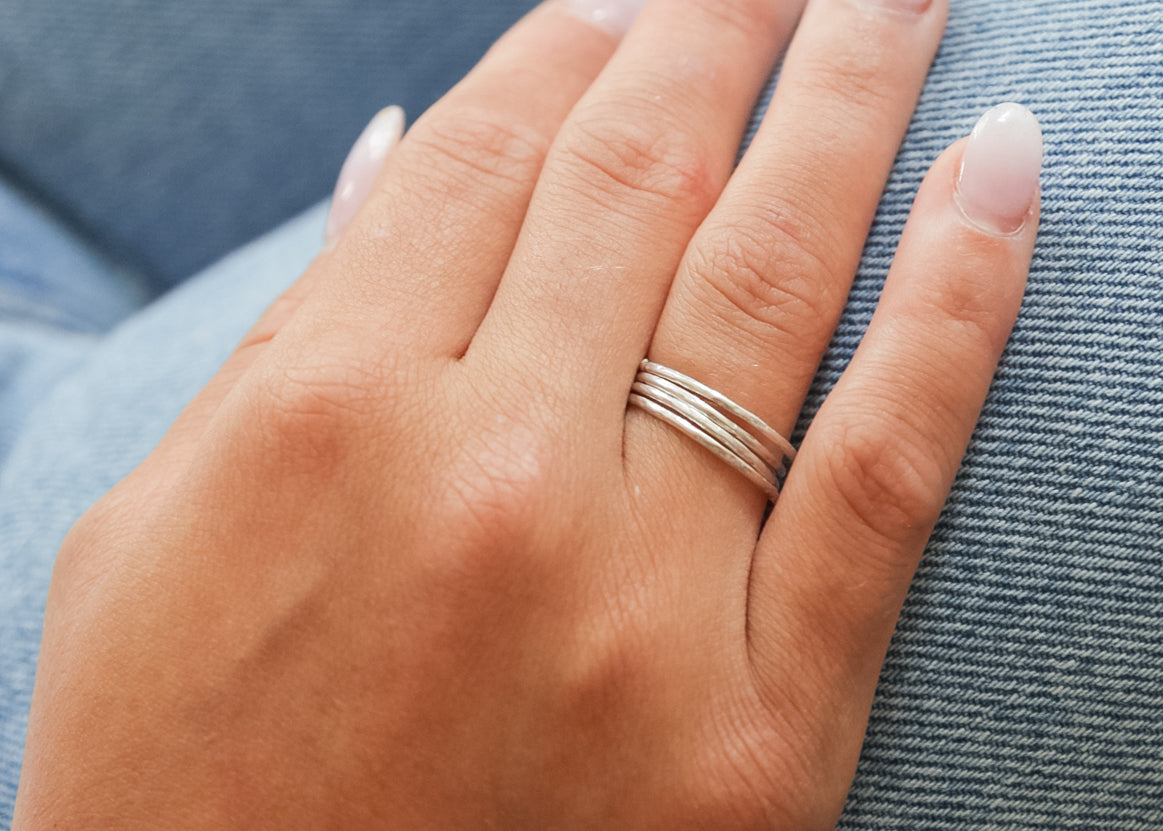 Bague discount argent femme