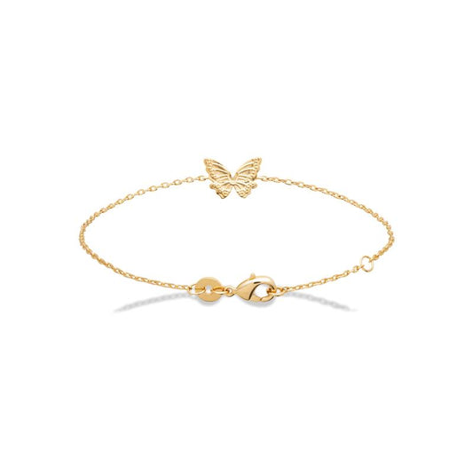 Bracelet papillon plaqué or garanti 10 ans