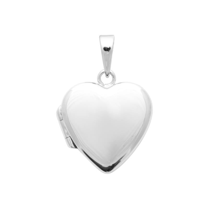 Collier pendentif porte-photo coeur en argent