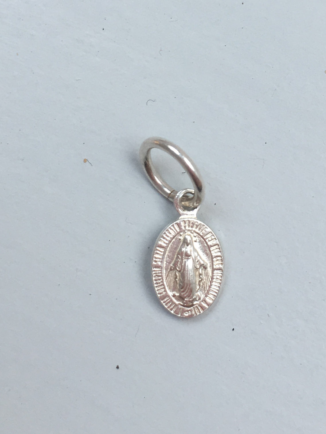 Pendentif médaille vierge Marie en argent