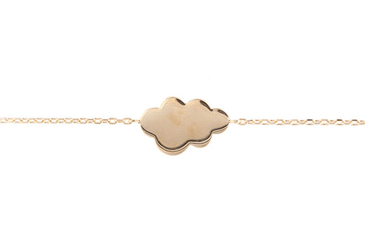 Bracelet avec nuage plaqué or