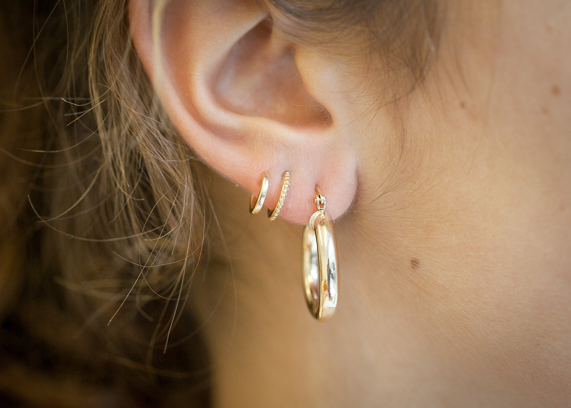 Boucles d 'oreilles plaqué or